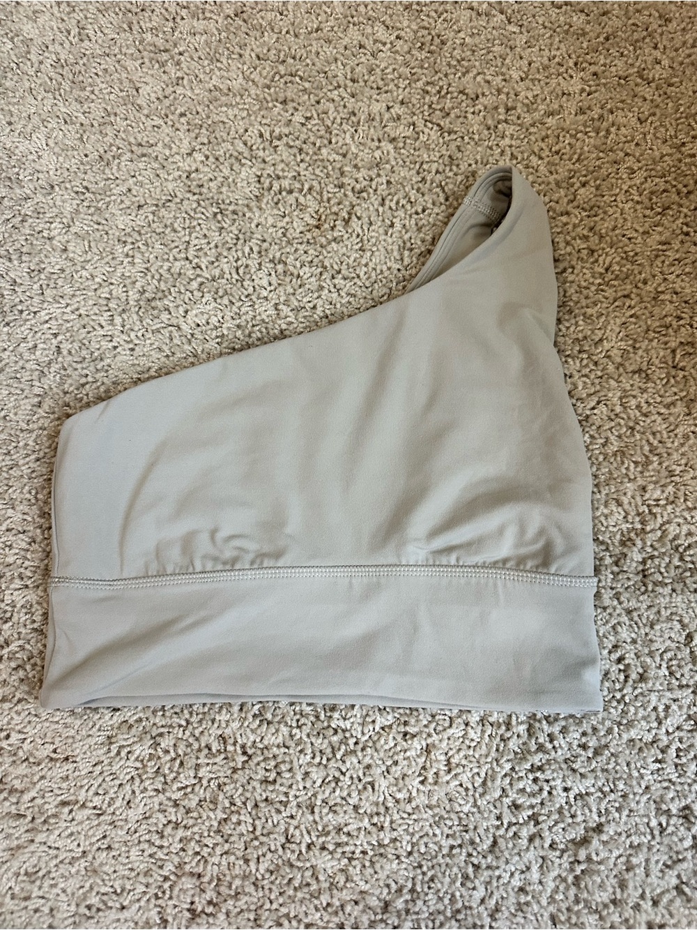 Lululemon Women’s One-Shoulder Active Crop Top - Cream